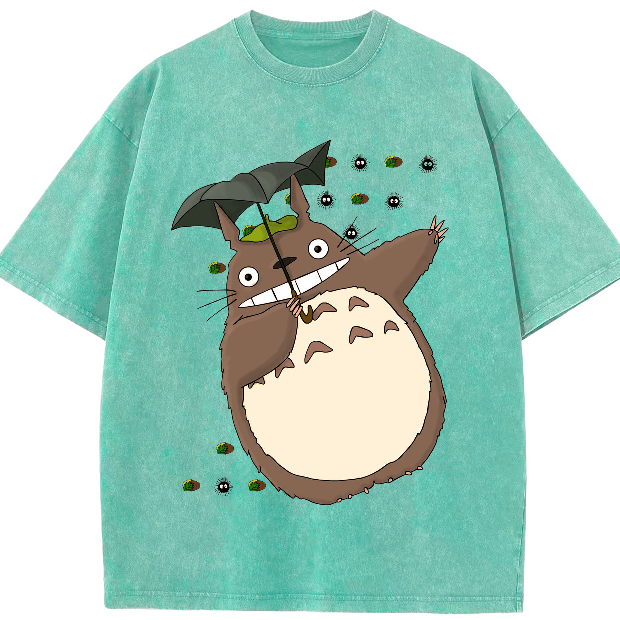 （画像用） となりのトトロ 草壁メイ 草壁サツキ My Neighbor Totoro Satsuki Kusakabe Mei Kusakabe 綿100% ヴィンテージ風 半袖Tシャツ（フロントプリント）
